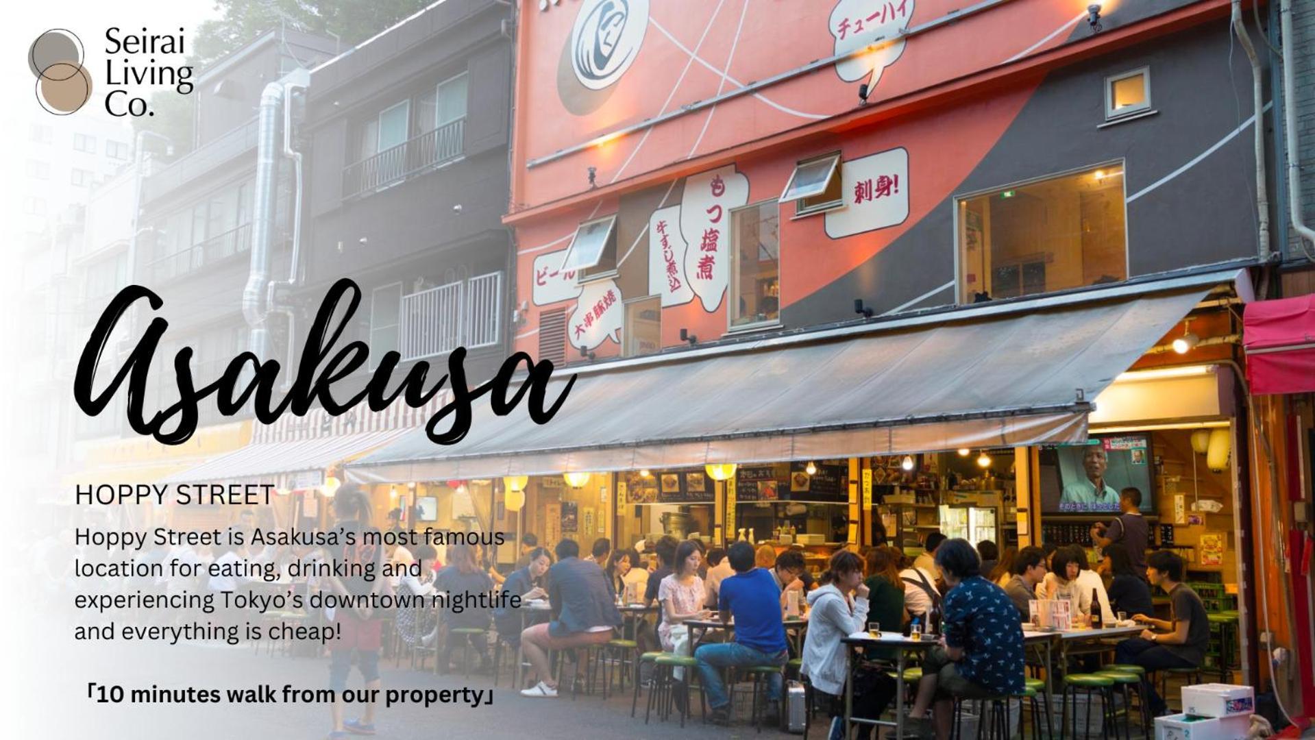 Seirai Asakusa Vacation Rental - 3 Minutes From Station Tokio Exterior foto