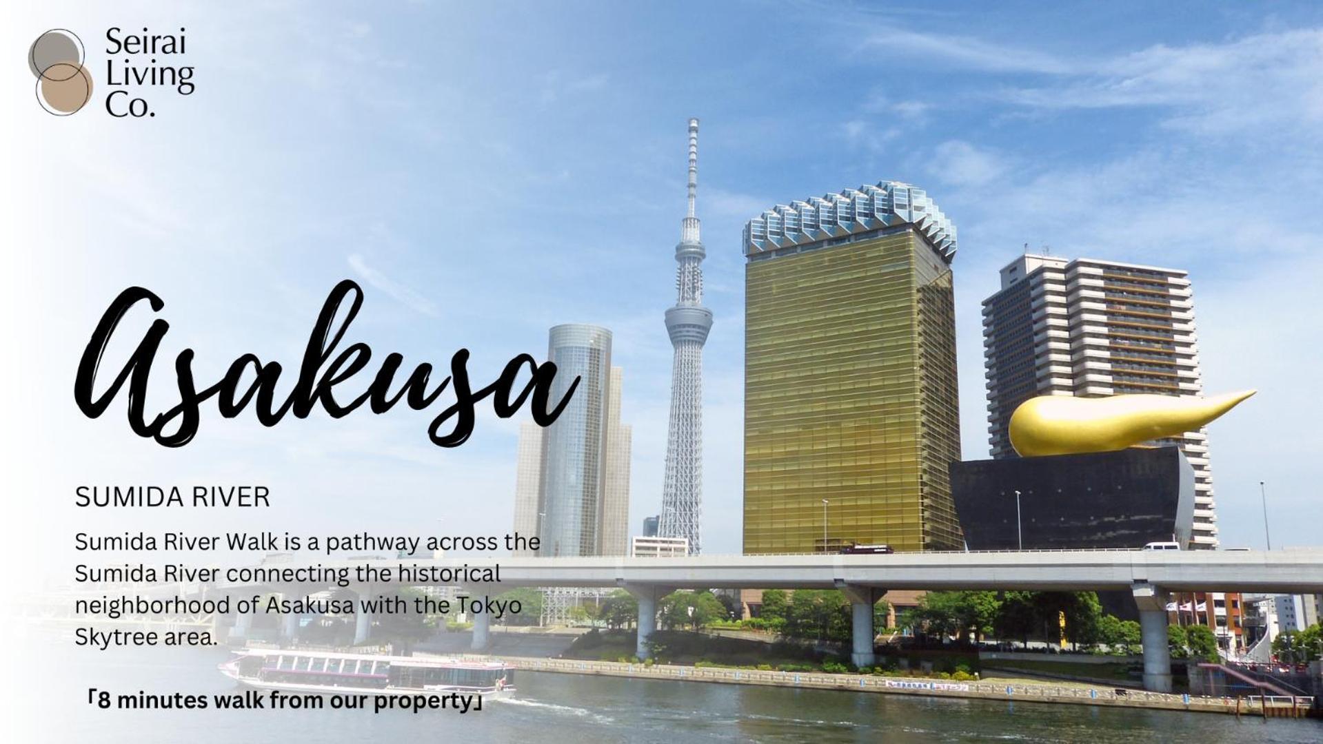 Seirai Asakusa Vacation Rental - 3 Minutes From Station Tokio Exterior foto